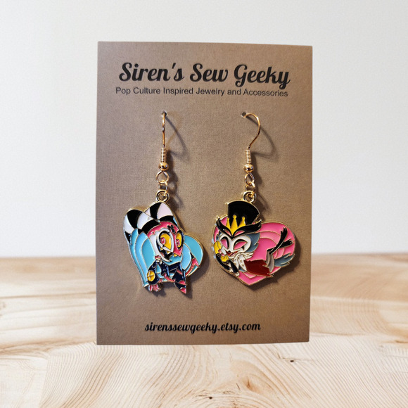 Helluva Boss Blitzo & Stolas Charm Earrings - Picture 1 of 1